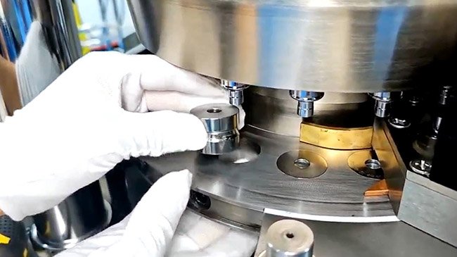 pill press mold changeover