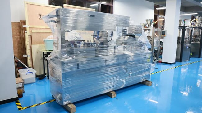 machine in dust cover