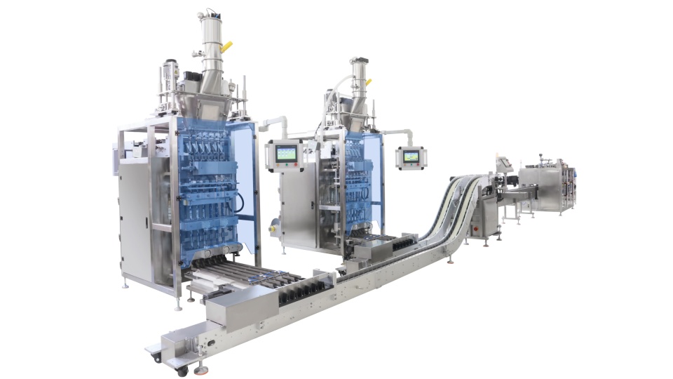 Rich Packing Stick Packaging Machine Interconnected with Cartoning Machine Line