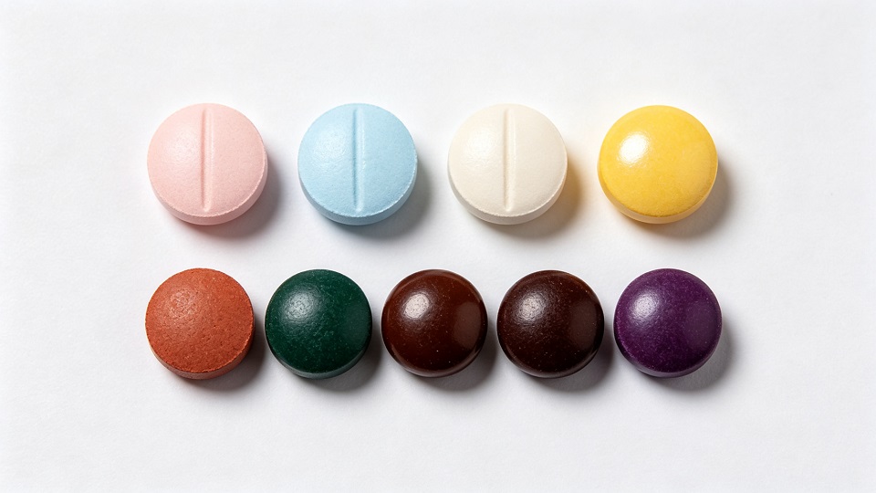 different tablet coating colors