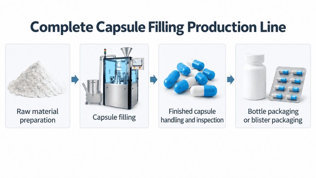 capsule filling production process